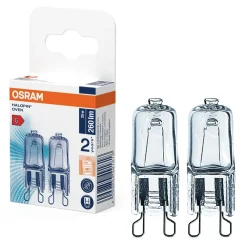Osram Lyslenker|Taklamper|Halopin ovnspære G9 25 W 2-pk.