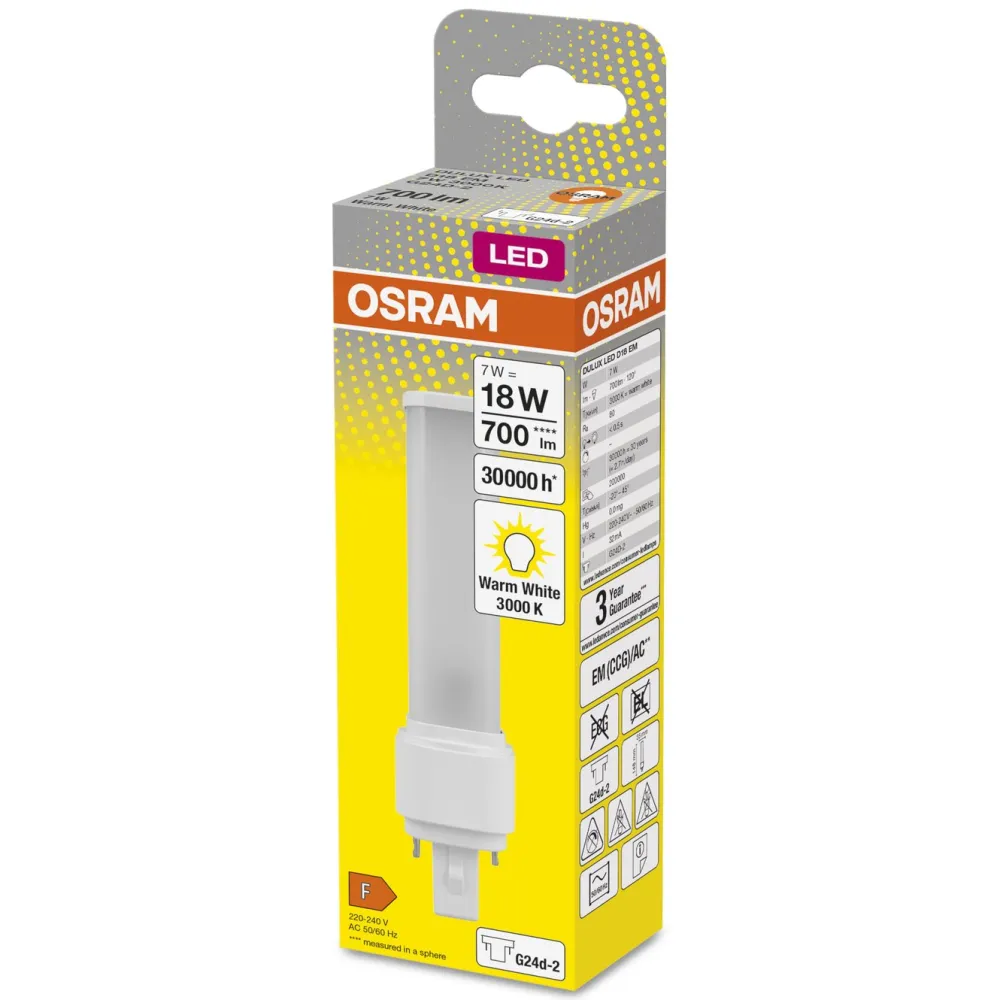 Osram Lyskilder|LED-kompaktlysrør G24D 700 lm