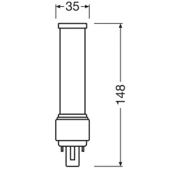 Osram Lyskilder|LED-kompaktlysrør G24D 600 lm