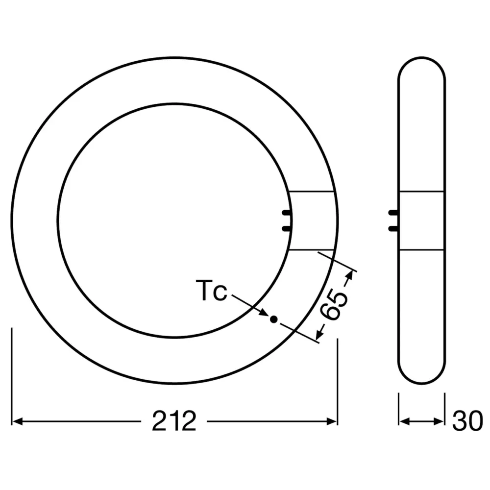 Osram Lyskilder|LED-sirkulært lysrør (G10Q) 1320 lm