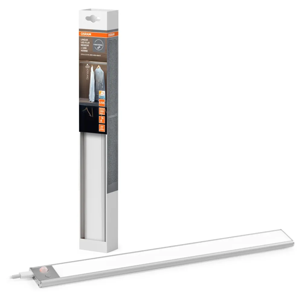 Osram Led-Lister|Linear LED skapbelysning med sensor 40 cm