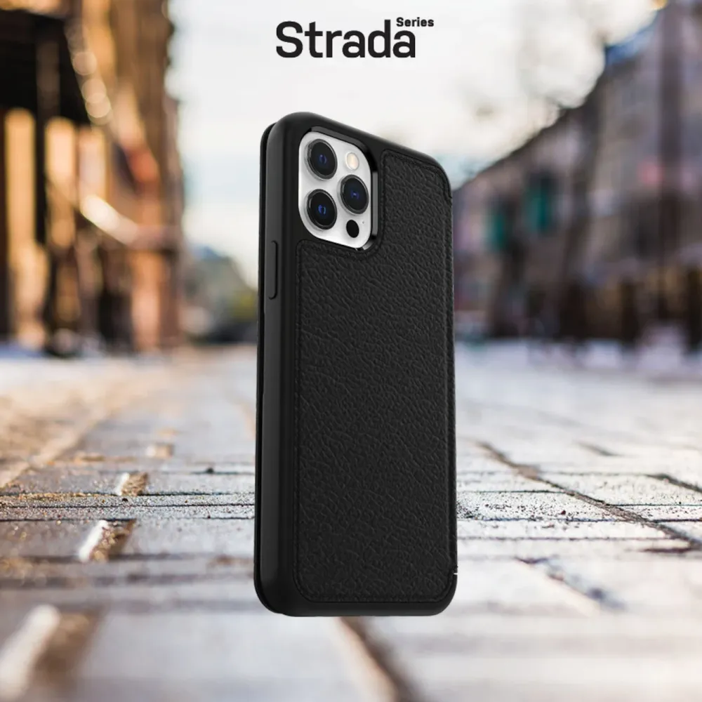 Otterbox Iphone-Tilbehør|Strada Robust lommebokdeksel for iPhone 12 og 12 Pro