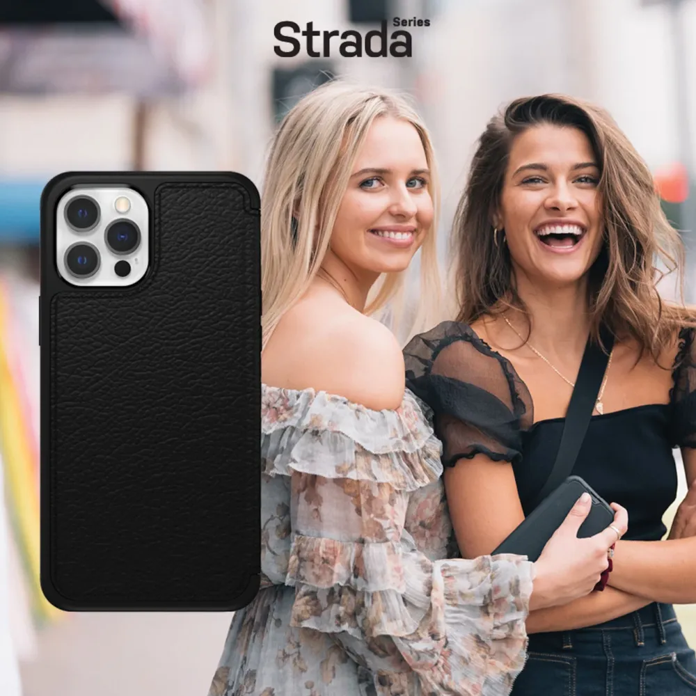 Otterbox Iphone-Tilbehør|Strada Robust lommebokdeksel for iPhone 12 og 12 Pro