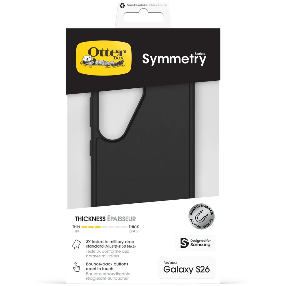 Otterbox Mobildeksler & Etui|Symmetry Magnets-deksel til Galaxy S26 Svart