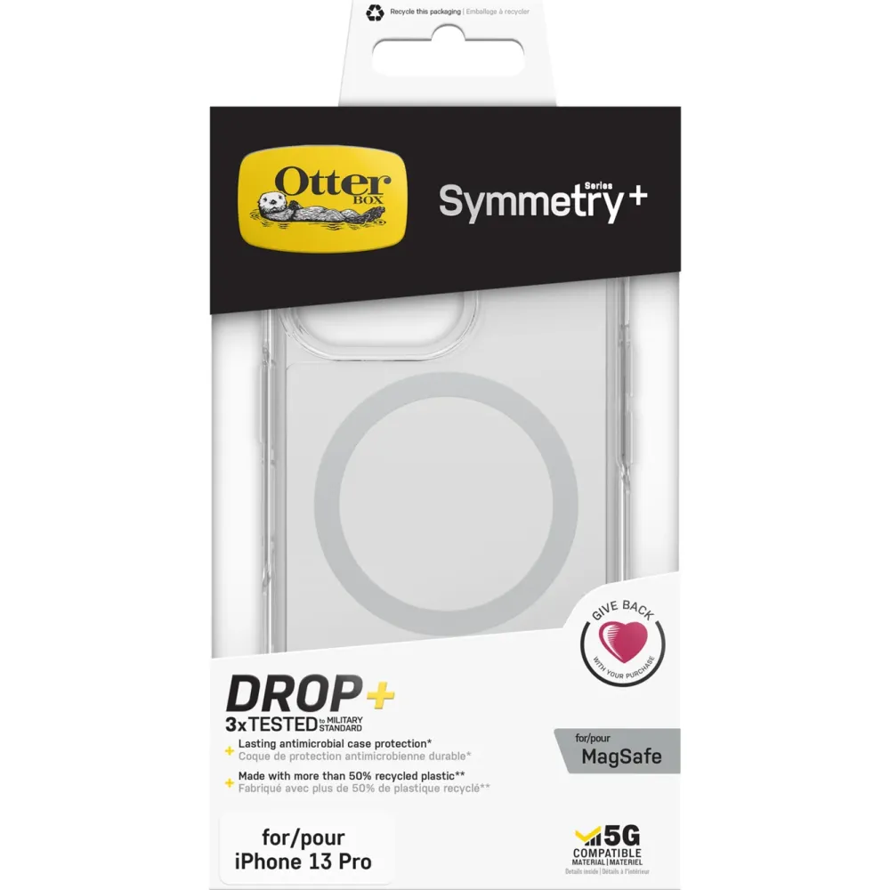 Otterbox Iphone-Tilbehør|Symmetry Plus Robust deksel for iPhone 13 Pro Gjennomsiktig