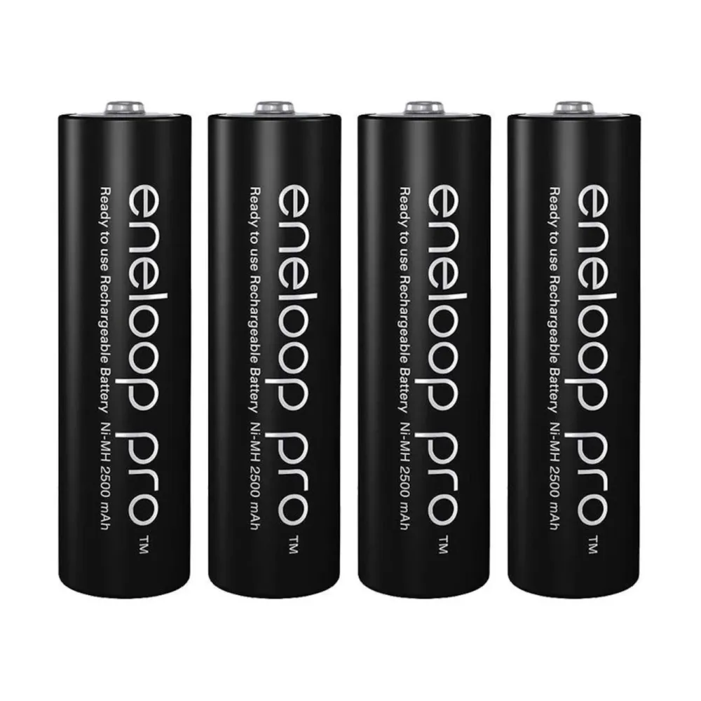 Panasonic Eneloop Batterier|Batterier|Pro Oppladbare AA-batterier 2500 mAh 4-pk.