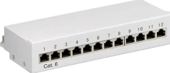 Kjell Tilbehør Og Installasjon|Kabler For Nettverk|Patchpanel 12 porter Cat. 6