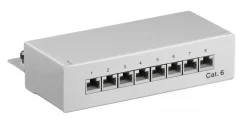 Kjell Tilbehør Og Installasjon|Kabler For Nettverk|Patchpanel 8 porter Cat. 6