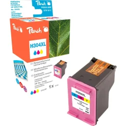 Peach Skrivere Og Tilbehør|Blekkpatron tilsvarer HP 304XL - Farge