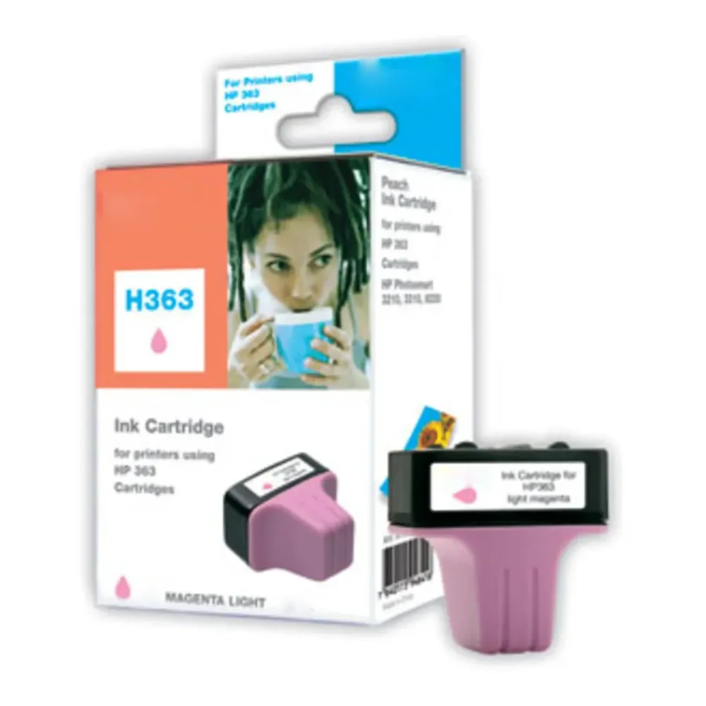 Peach Skrivere Og Tilbehør|Blekkpatron tilsvarer HP 363 - Lys magenta