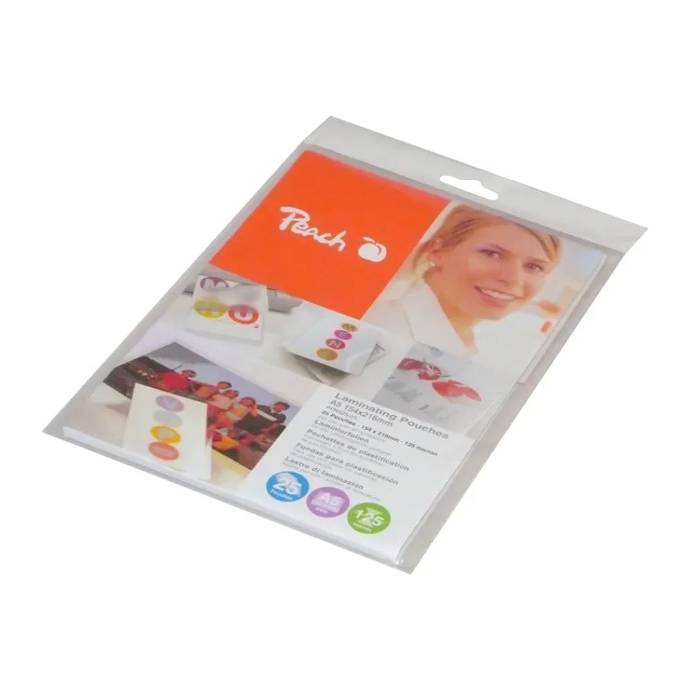 Peach Laminering|Lamineringslommer A5 25-pakk