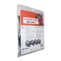 Peach Skrivere Og Tilbehør|Lexmark 100XL Blekkpatron 8-pk.