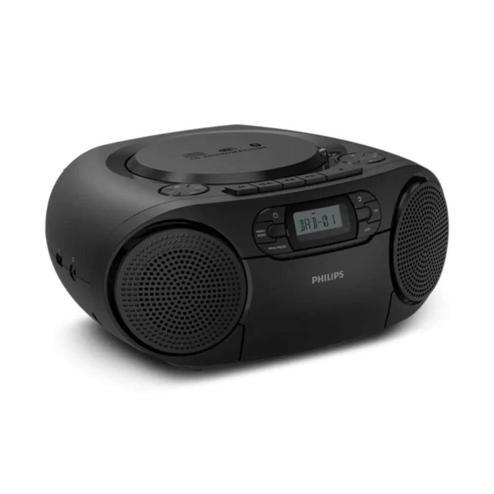 Philips Musikkspiller Og Radio|Høyttaler|CD Soundmachine med kassettdekk og DAB+-radio