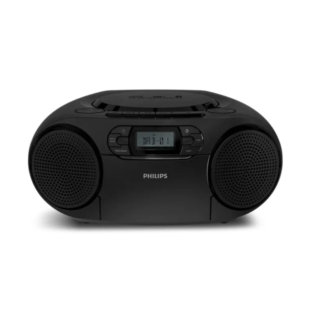 Philips Musikkspiller Og Radio|Høyttaler|CD Soundmachine med kassettdekk og DAB+-radio