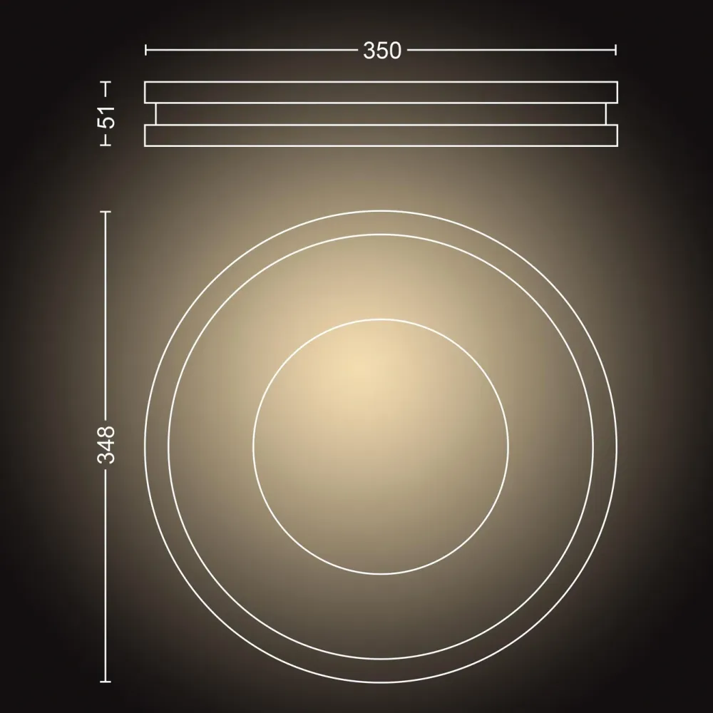Philips Hue Smart Belysning|Taklamper|Ambiance Being Takplafond med dimmer