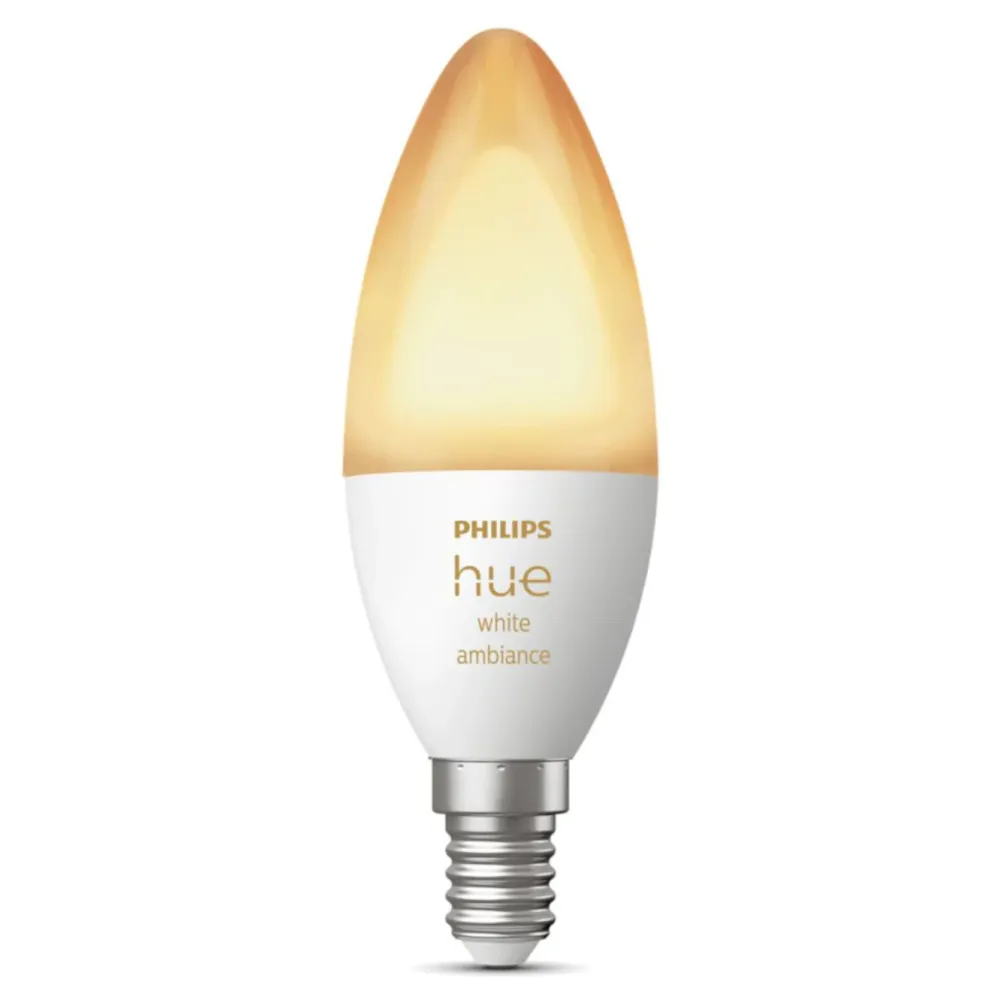 Philips Hue Smart Belysning|Smart Belysning|Ambiance Smart LED-pære E14 470 lm 1-pk.