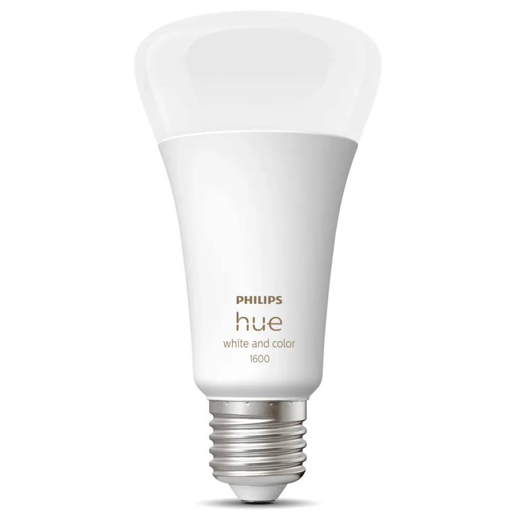 Philips Hue Smart Belysning|Lyslenker|Color Ambiance Smart LED-pære E27 1600 lm