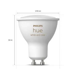 Philips Hue Smart Belysning|Smart Belysning|Color Ambiance Smart LED-pære GU10 350 lm 2-pk.