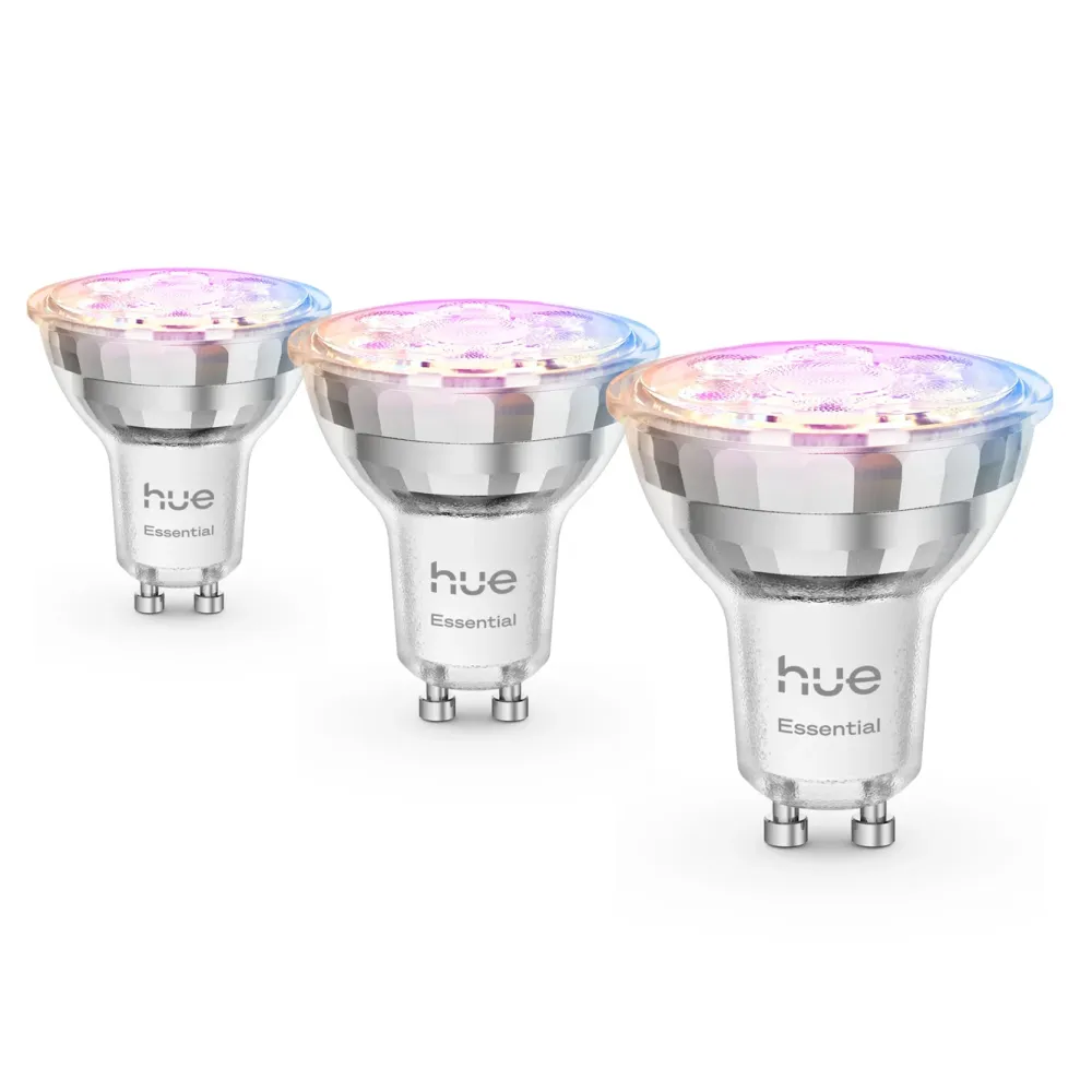 Philips Hue Smart Belysning|Smart Belysning|Essential Smart LED-pære GU10 345 lm 3-pk.