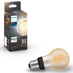Philips Hue Smart Belysning|Smart Belysning|Filament A60 E27 Smart LED-pære 550 lm