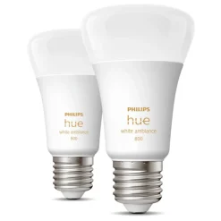 Philips Hue Smart Belysning|Smart Belysning|Filament A60 E27 Smart LED-pære 550 lm 2-pk.