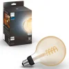 Philips Hue Smart Belysning|Lyslenker|Filament G125 E27 Smart LED-pære 550 lm