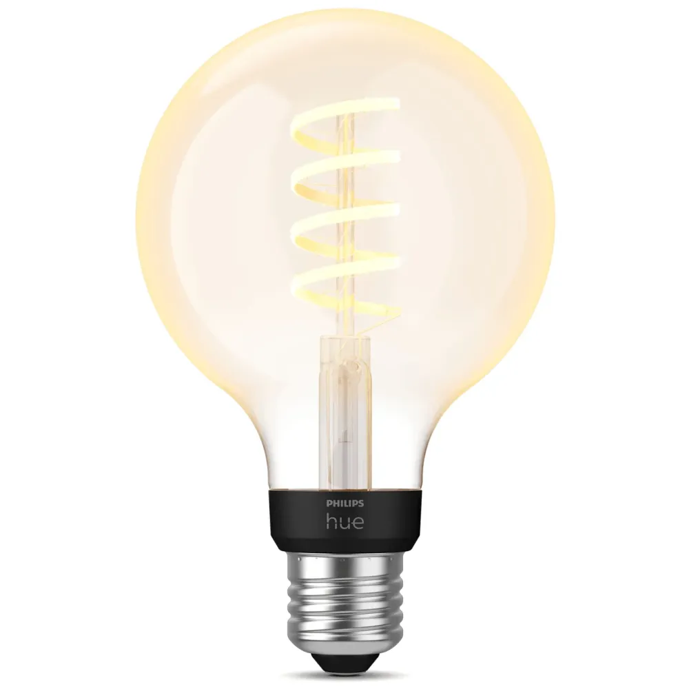 Philips Hue Smart Belysning|Smart Belysning|Filament G93 E27 Smart LED-pære 550 lm