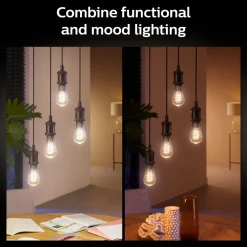 Philips Hue Smart Belysning|Smart Belysning|Filament ST64 E27 Smart LED-pære 550 lm