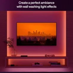 Philips Hue Smart Belysning|Lyslenker|Flux LED‑list – Smart RGBW‑innendørsbelysning 4 m