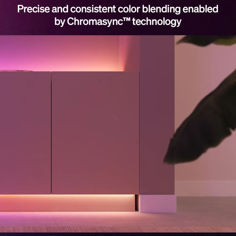 Philips Hue Smart Belysning|Lyslenker|Flux LED‑list – Smart RGBW‑innendørsbelysning 3 m