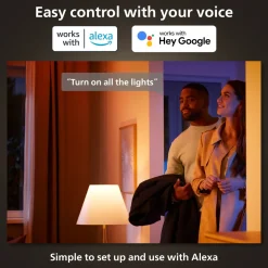 Philips Hue Smart Belysning|Smart Belysning|Luster Kuleformet LED-pære White Ambiance E14 470 lm