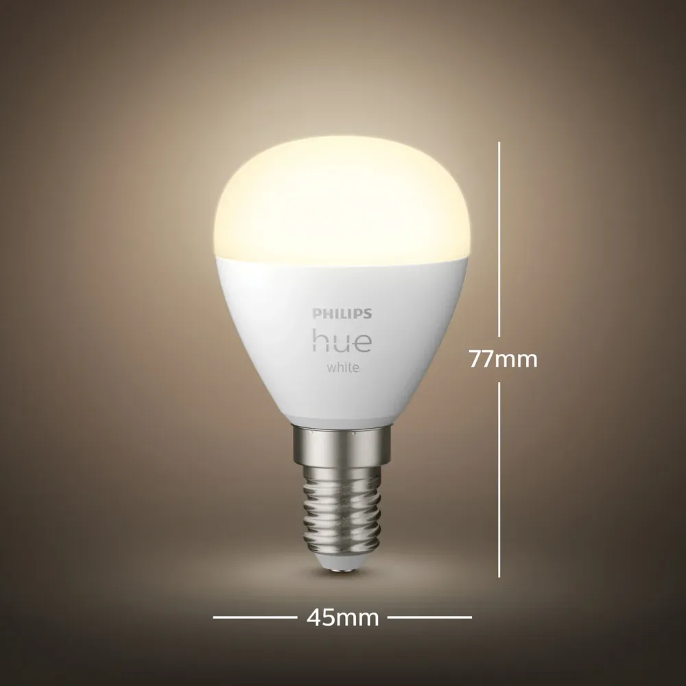 Philips Hue Smart Belysning|Smart Belysning|Luster Smart LED-pære E14 470 lm 1-pk.