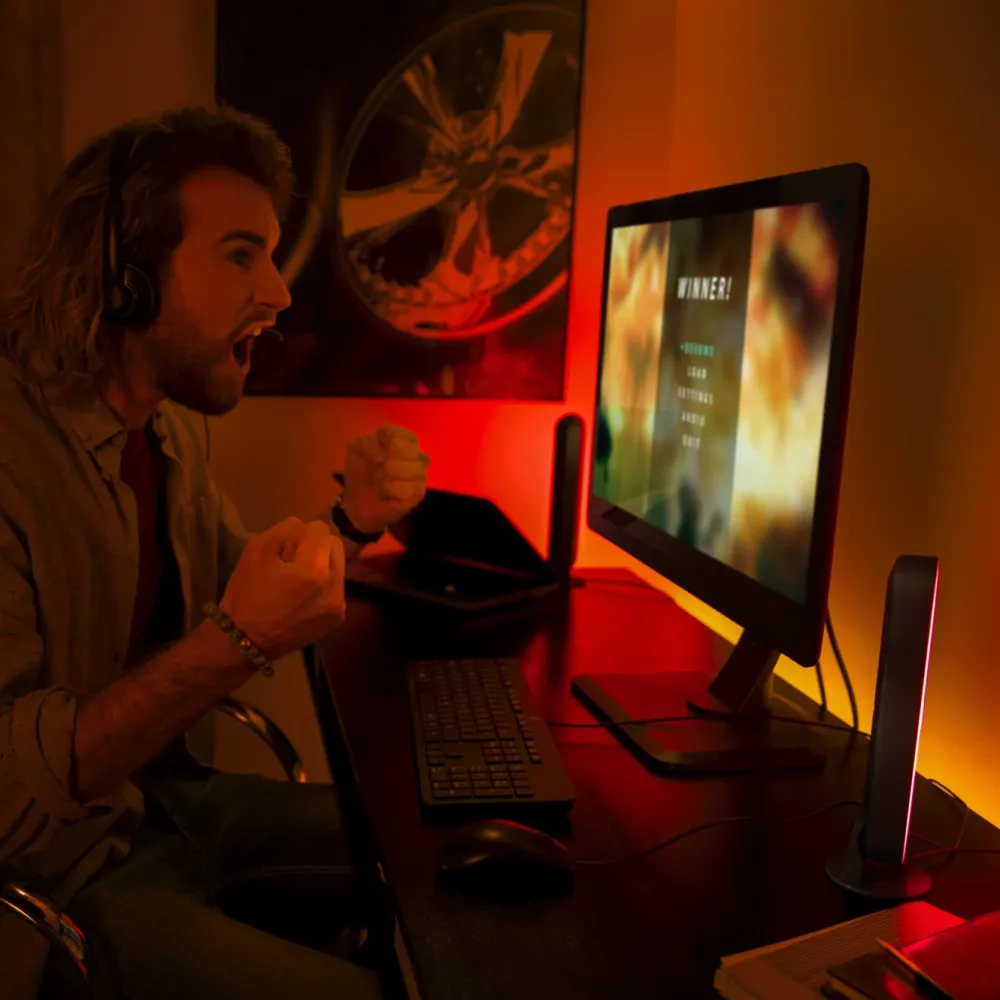 Philips Hue Smart Belysning|Philips Hue|Play Bord- og vegglampe - Svart