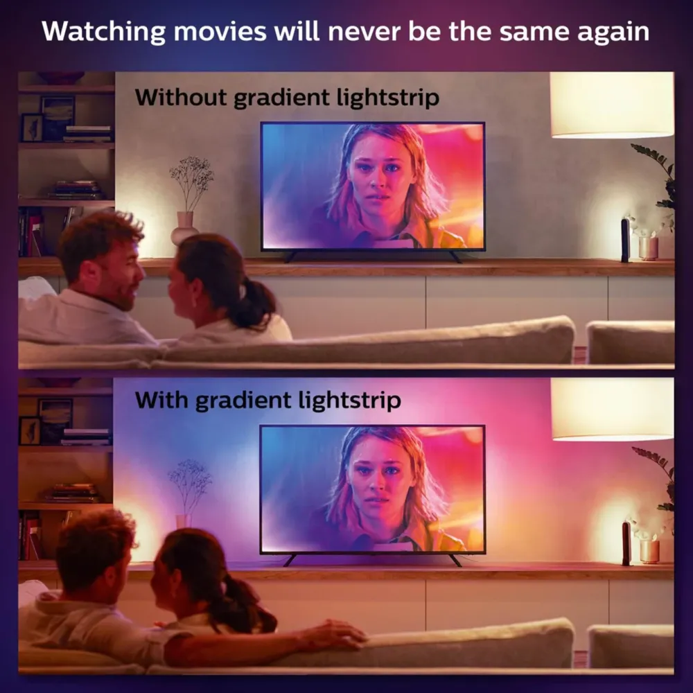 Philips Hue Smart Belysning|Tv Og Tilbehør|Play Gradient Lightstrip for TV 55"