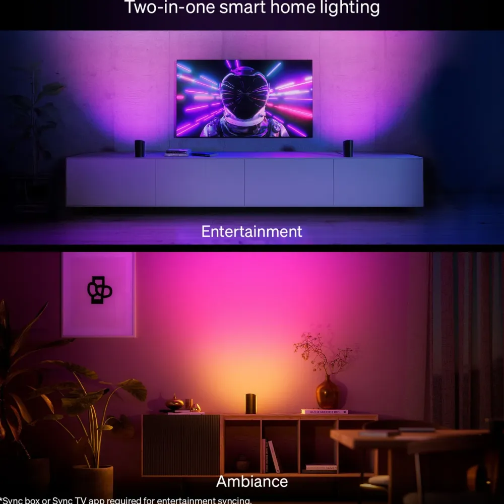 Philips Hue Smart Belysning|Philips Hue|Play Vegglys 1-pk.
