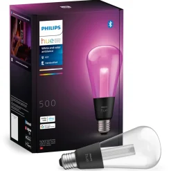 Philips Hue Smart Belysning|Smart Belysning|RGB ST72 Smart LED-lampe E27 500 lm