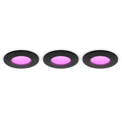 Philips Hue Smart Belysning|Philips Hue|Slank innfelt belysning Ø90 mm 3-pakning