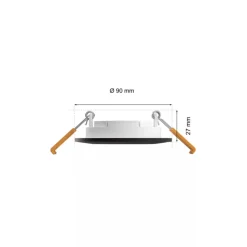 Philips Hue Smart Belysning|Philips Hue|Slank innfelt belysning Ø90 mm 3-pakning