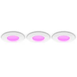 Philips Hue Smart Belysning|Lampetilbehør|Slim innfelt spotlight 90 mm 3-pk.