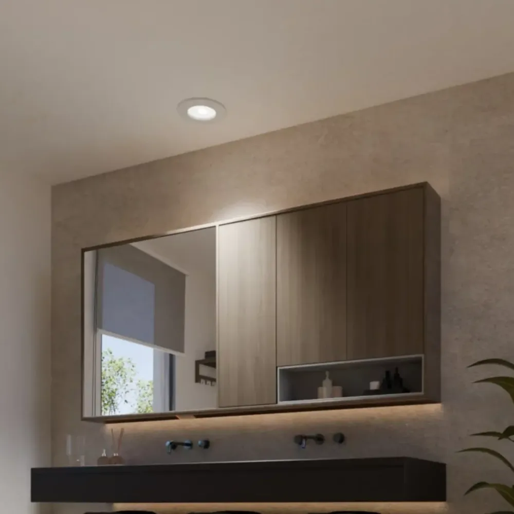 Philips Hue Smart Belysning|Lampetilbehør|Slim innfelt spotlight 90 mm 3-pk.