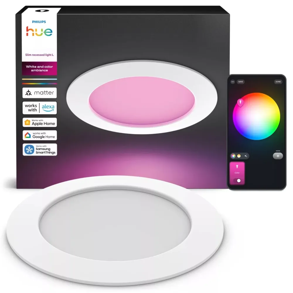 Philips Hue Smart Belysning|Philips Hue|Slim innfelt spotlight 170 mm 1-pk.