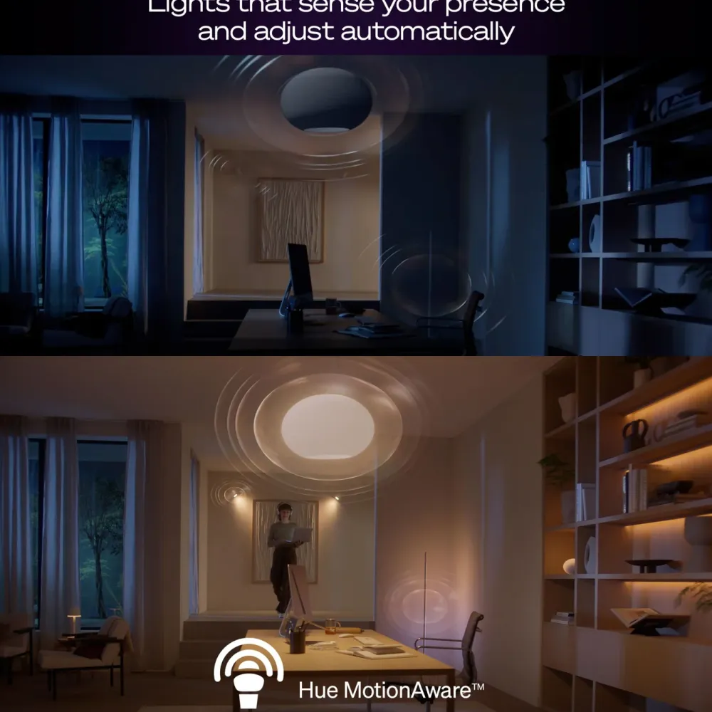 Philips Hue Smart Belysning|Philips Hue|Startpakke Pro: 3x White & Color E27 + Dimmer + Bridge Pro