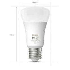 Philips Hue Smart Belysning|Philips Hue|Startpakke: 2x White & Color E27 + Dimmer + Bridge