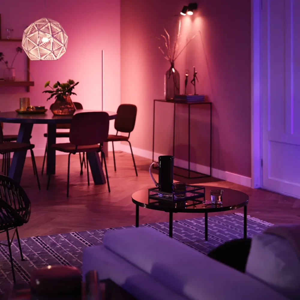 Philips Hue Smart Belysning|Philips Hue|Startpakke: 2x White & Color E27 + Dimmer + Bridge