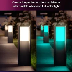 Philips Hue Philips Hue|Utendørs Belysning|Turaco piedestallampe for utendørs bruk Antrasitt