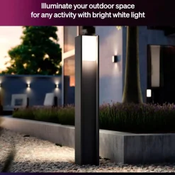 Philips Hue Philips Hue|Utendørs Belysning|Turaco stolpelampe White and Color Ambiance Antrasitt
