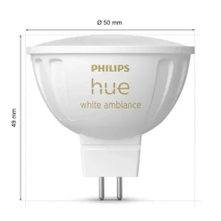 Philips Hue Smart Belysning|Philips Hue|White Ambiance MR16 400 lm
