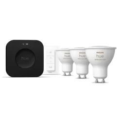 Philips Hue Smart Belysning|Philips Hue|White & Color Ambiance GU10 – Startpakke med Bridge Pro