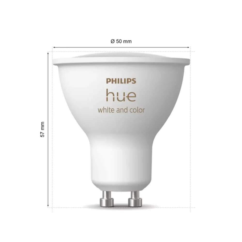 Philips Hue Smart Belysning|Philips Hue|White & Color Ambiance GU10 – Startpakke med Bridge Pro