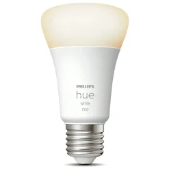 Philips Hue Smart Belysning|Lyslenker|White Smart LED-pære E27 1100 lm 1-pk.